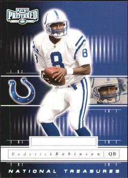 2001 Playoff Preferred - National Treasures Silver #111 Roderick Robinson Front