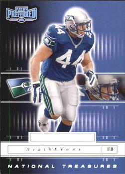 2001 Playoff Preferred - National Treasures Silver #128 Heath Evans Front