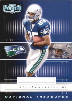 2001 Playoff Preferred - National Treasures Silver #140 Alex Bannister Front