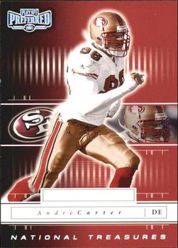 2001 Playoff Preferred - National Treasures Silver #167 Andre Carter Front
