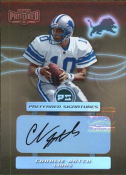 2001 Playoff Preferred - Preferred Signatures Bronze #011 Charlie Batch Front