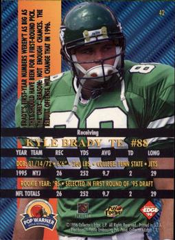 1996 Collector's Edge Advantage #42 Kyle Brady Back