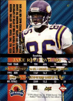 1996 Collector's Edge Advantage #67 Jake Reed Back