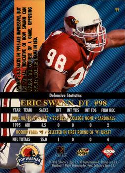 1996 Collector's Edge Advantage #99 Eric Swann Back