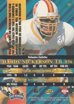 1996 Collector's Edge Advantage #127 Hardy Nickerson Back