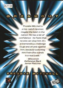2001 Press Pass - Breakout #B27 Freddie Mitchell Back