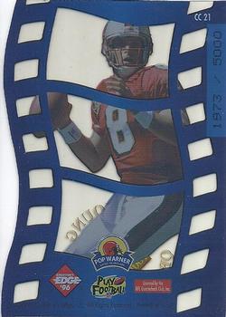 1996 Collector's Edge Advantage - Crystal Cuts #CC21 Steve Young Back