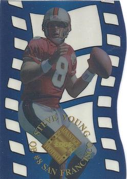 1996 Collector's Edge Advantage - Crystal Cuts #CC21 Steve Young Front
