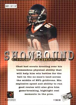2001 Press Pass - Showbound #SB12 Chad Johnson Back
