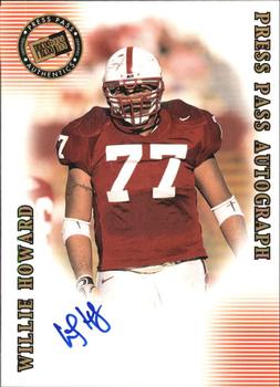 2001 Press Pass SE - Autographs Bronze #NNO Willie Howard Front