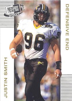 2001 Press Pass SE - Gold #36 Justin Smith Front