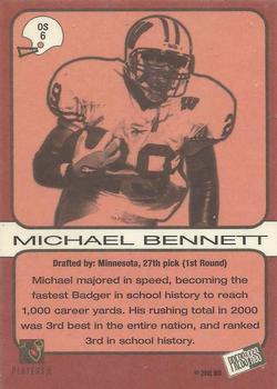 2001 Press Pass SE - Old School #OS6 Michael Bennett Back