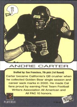 2001 Press Pass SE - Old School #OS23 Andre Carter Back