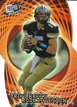 2001 Press Pass SE - Rookievision #RV11 Drew Brees Front