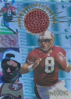1996 Collector's Edge Advantage - Game Ball #G4 Steve Young Front