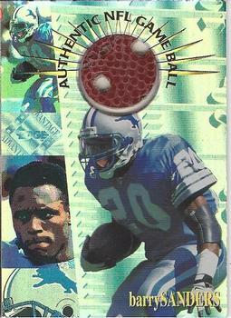 1996 Collector's Edge Advantage - Game Ball #G5 Barry Sanders Front