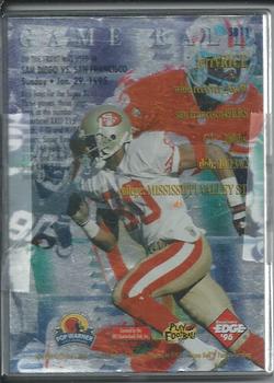 1996 Collector's Edge Advantage - Super Bowl Game Ball #SB11 Jerry Rice Back