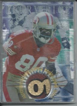 1996 Collector's Edge Advantage - Super Bowl Game Ball #SB11 Jerry Rice Front