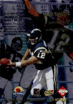 1996 Collector's Edge Advantage - Super Bowl Game Ball #SB15 Stan Humphries Back