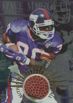 1996 Collector's Edge Advantage - Super Bowl Game Ball #SB22 Dave Meggett Front