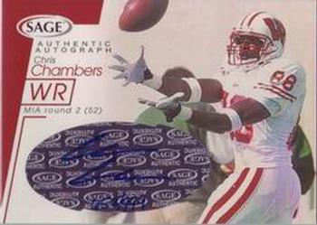 2001 SAGE - Autographs Red #A11 Chris Chambers Front