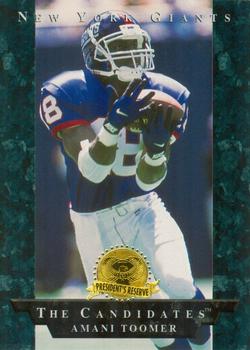 1996 Collector's Edge President's Reserve - The Candidates: Long Shots #LS20 Amani Toomer Front