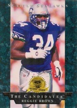 1996 Collector's Edge President's Reserve - The Candidates: Long Shots #LS28 Reggie Brown Front