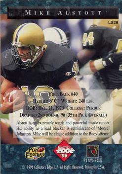 1996 Collector's Edge President's Reserve - The Candidates: Long Shots #LS29 Mike Alstott Back