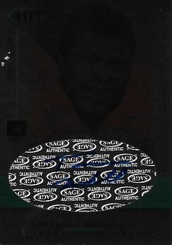2001 SAGE HIT - Autographs Foilboard #A10 Torrance Marshall Front