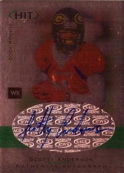 2001 SAGE HIT - Autographs Foilboard #A11 Scotty Anderson Front