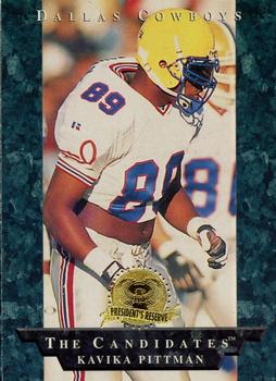 1996 Collector's Edge President's Reserve - The Candidates: Top Early Picks #6 Kavika Pittman Front