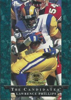 1996 Collector's Edge President's Reserve - The Candidates: Top Early Picks #25 Lawrence Phillips Front