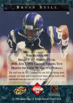 1996 Collector's Edge President's Reserve - The Candidates: Top Early Picks #26 Bryan Still Back