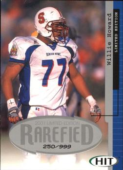 2001 SAGE HIT - Rarefied Silver #R24 Willie Howard Front