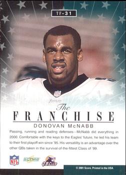 2001 Score - The Franchise #TF-31 Donovan McNabb Back