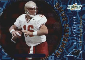 2001 Score - Numbers Game #NG-17 Chris Weinke Front