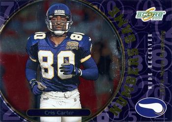 2001 Score - Numbers Game #NG-25 Cris Carter Front