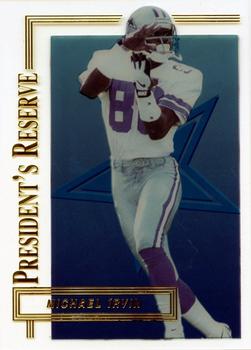 1996 Collector's Edge President's Reserve #49 Michael Irvin Front