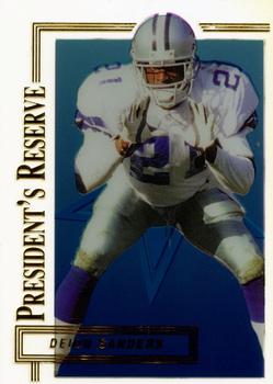 1996 Collector's Edge President's Reserve #54 Deion Sanders Front