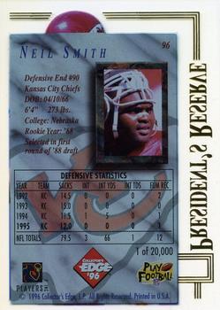 1996 Collector's Edge President's Reserve #96 Neil Smith Back