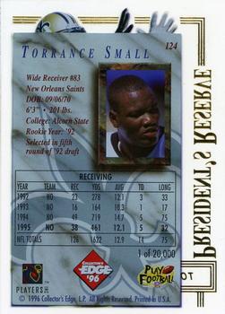 1996 Collector's Edge President's Reserve #124 Torrance Small Back