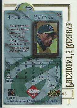 1996 Collector's Edge President's Reserve #269 Anthony Morgan Back