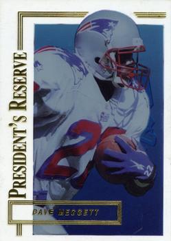 1996 Collector's Edge President's Reserve #319 Dave Meggett Front
