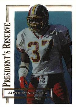 1996 Collector's Edge President's Reserve #400 James Washington Front