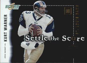 2001 Score - Settle the Score #SS-1 Kurt Warner / Steve McNair Front