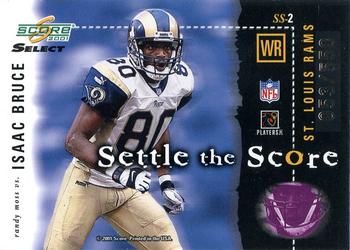 2001 Score - Settle the Score #SS-2 Randy Moss / Isaac Bruce Back