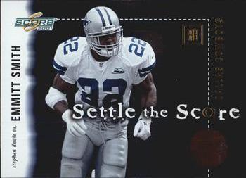 2001 Score - Settle the Score #SS-3 Emmitt Smith / Stephen Davis Front