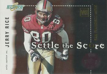 2001 Score - Settle the Score #SS-10 Jerry Rice / Cris Carter Front