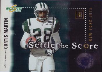 2001 Score - Settle the Score #SS-11 Curtis Martin / Edgerrin James Front