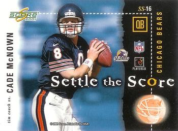 2001 Score - Settle the Score #SS-16 Tim Couch / Cade McNown Back